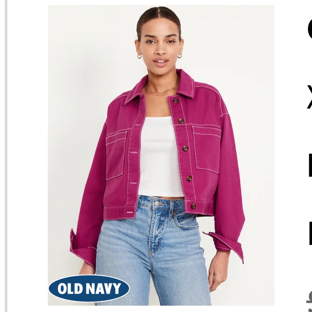 Old Navy Crop Utility Jacket